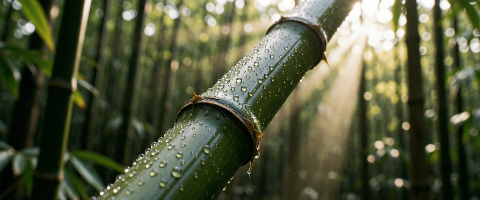 Bamboo resilience morning light
