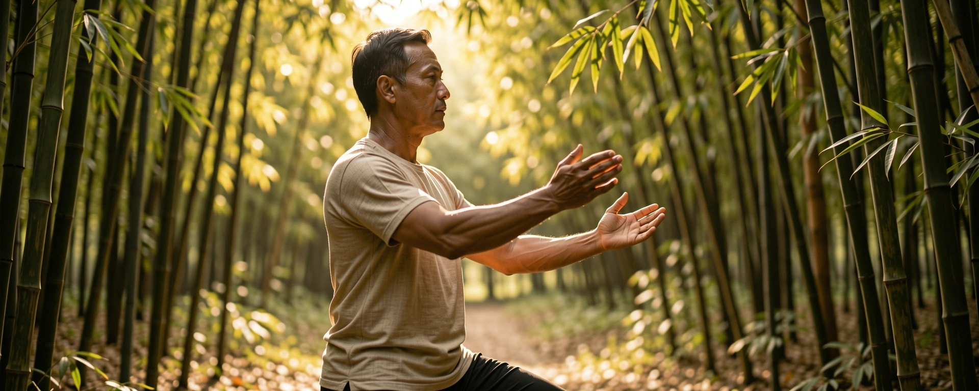 Men active in nature